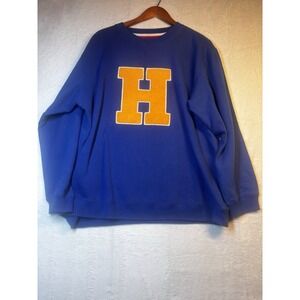 Vintage Tommy Hilfiger L Varsity Letterman H Crewneck Sweatshirt Men's 90s Y2K‎